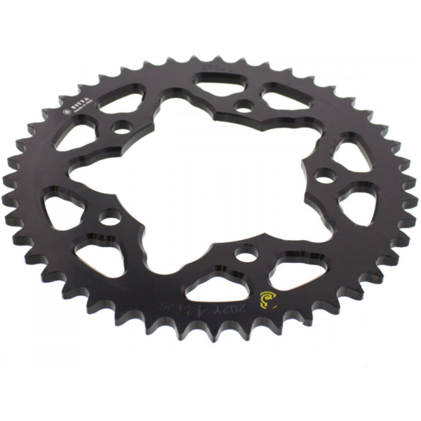 Rear sprocket aluminium 45 tooth pitch 525 black 202Y 52545N fitting for BMW HP4 Race 1000 K60 2017, 215 PS, 158 kw