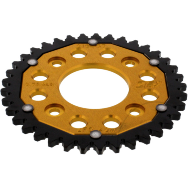 Rear sprocket dual 37 tooth pitch 420 gold