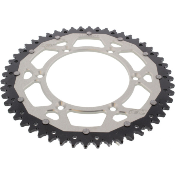 Rear sprocket dual 52 tooth pitch 520 silver