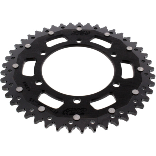 Kettenblatt Kettenrad Dual 45Z Teilung 520 schwarz passend für Kawasaki GPZ  500 EX500D 1998, 60/50/34/27 PS, 44/37/25/20 kw