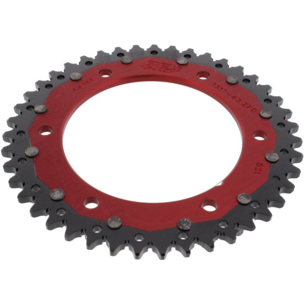 Kettenblatt Kettenrad Dual 43Z Teilung 525 rot ZFD131743RED
