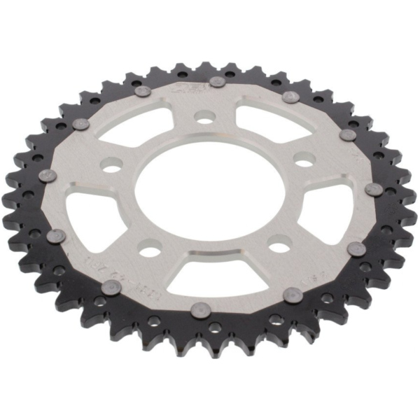Rear sprocket dual 42 tooth pitch 525 silver