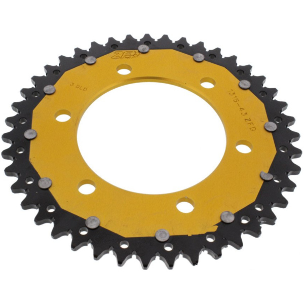 Rear sprocket dual 43 tooth pitch 520 gold