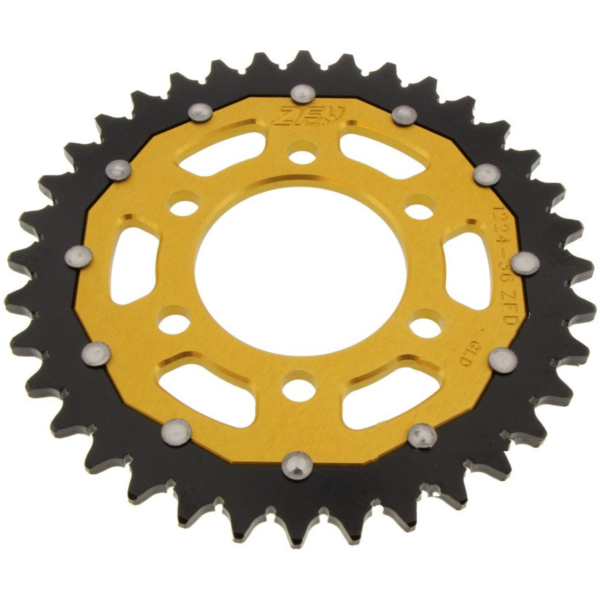 Rear sprocket dual 36 tooth pitch 520 gold