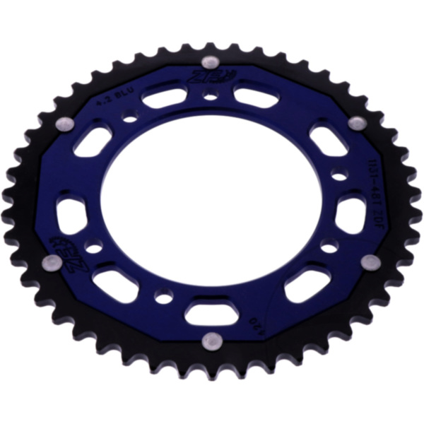 Rear sprocket dual 48 tooth pitch 420 BLUE