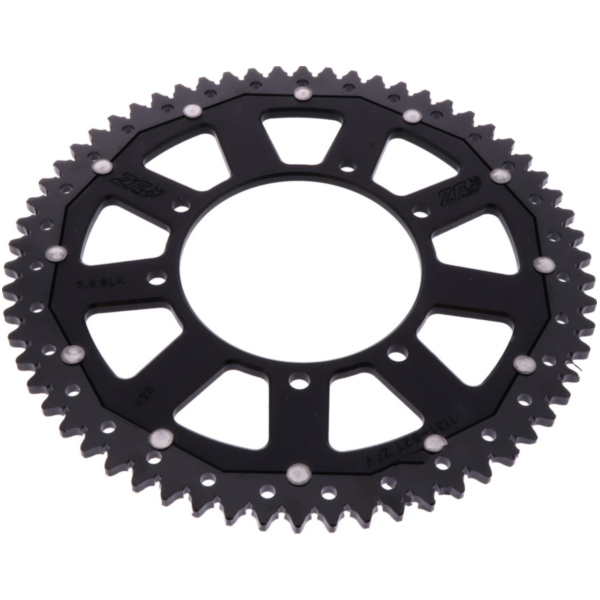 Rear sprocket dual 62z pitch 420 blaCK