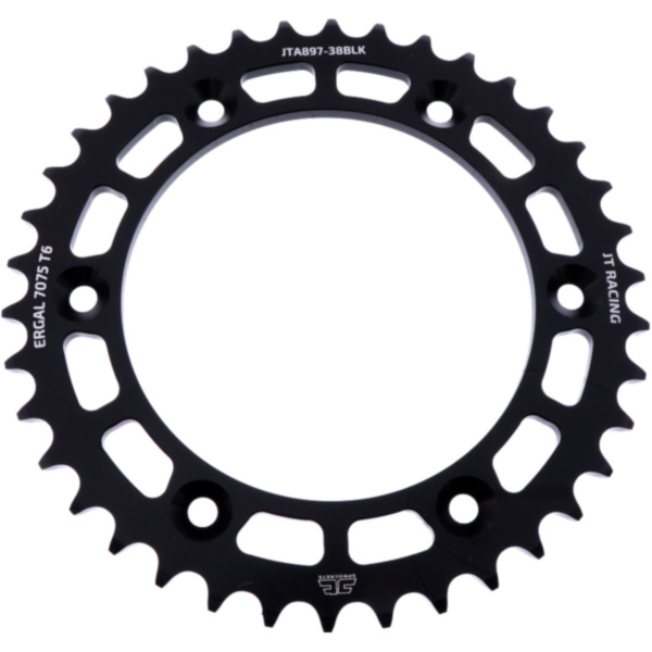 Rear sprocket alu 38 tooth pitch 520 black