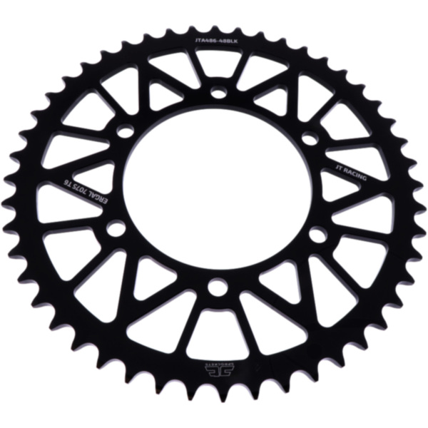 Alu-Kettenrad 48Z Teilung 520 schwarz JTA48648BLK passend für Kawasaki GPZ  500 EX500D 1998, 60/50/34/27 PS, 44/37/25/20 kw