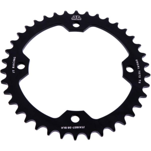 Rear sprocket alu 38 tooth pitch 520 black JTA185738BLK fitting for SMC/Barossa Silver Hawk  170  2007, 14 PS, 10 kw