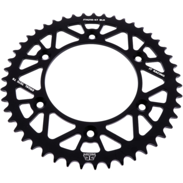 Rear sprocket alu 47 tooth pitch 520 black JTA21047BLK