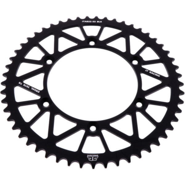 Alu-Kettenrad 53Z Teilung 520 schwarz passend für Suzuki DR  350 SK42B 1990, 27 PS, 20 kw