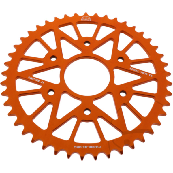 Rear sprocket alu 45 tooth pitch 520 orange JTA89045ORG