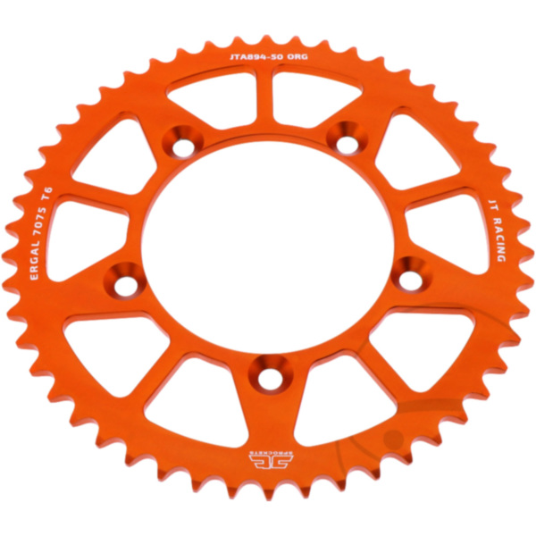 Rear sprocket alu 50 tooth pitch 420 orange