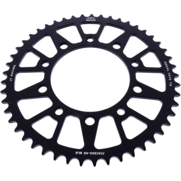 Alu-Kettenrad 49Z Teilung 520 schwarz JTA130349BLK passend für Yamaha YZF-R6  600 RJ031 2000, 120 PS, 88 kw