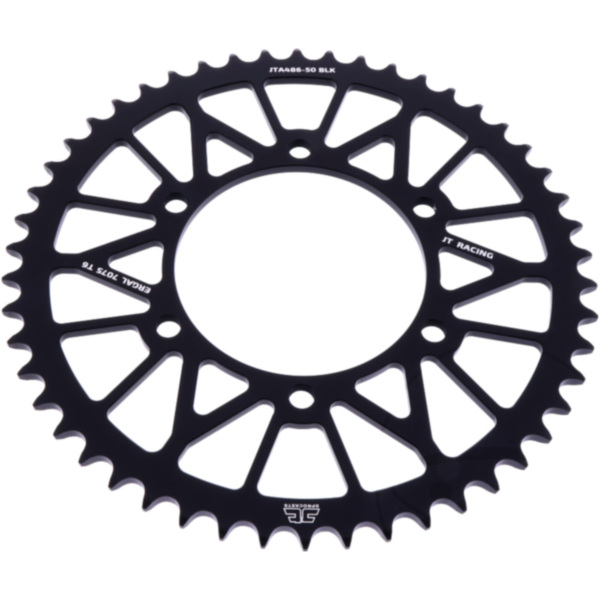 Alu-Kettenrad 50Z Teilung 520 schwarz JTA48650BLK passend für Kawasaki GPZ  500 EX500D 1998, 60/50/34/27 PS, 44/37/25/20 kw