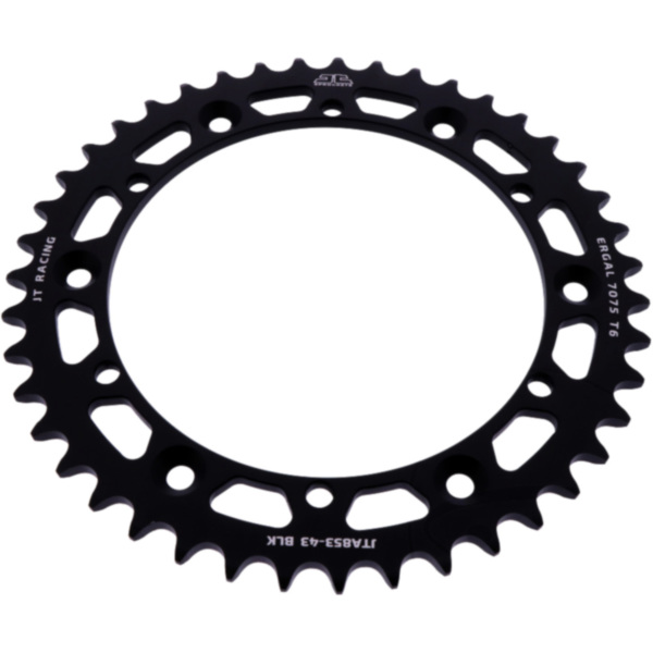 Rear sprocket alu 43 tooth pitch 520 black JTA85343BLK
