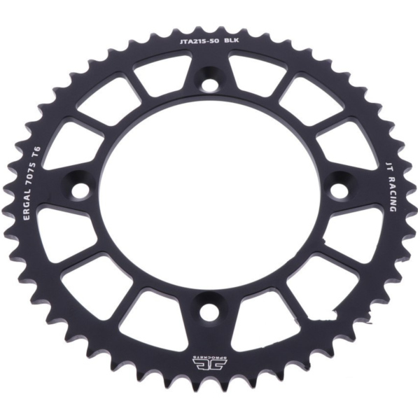 Rear sprocket alu 50 tooth pitch 420 black JTA21550BLK