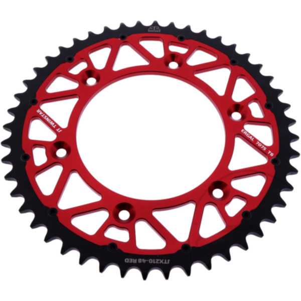 Kettenrad Twinstar 48Z Teilung 520 rot