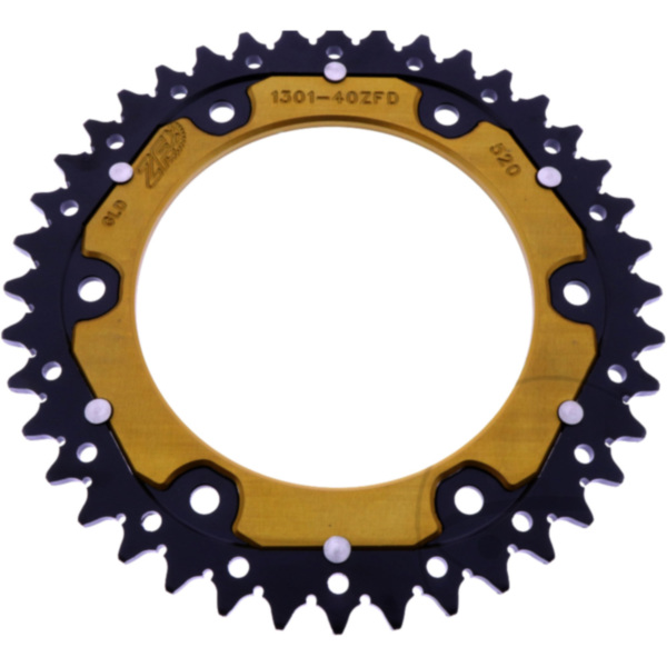 REAR SPROCKET DUAL 40 TOOTH PITCH 520 GOLD 2591