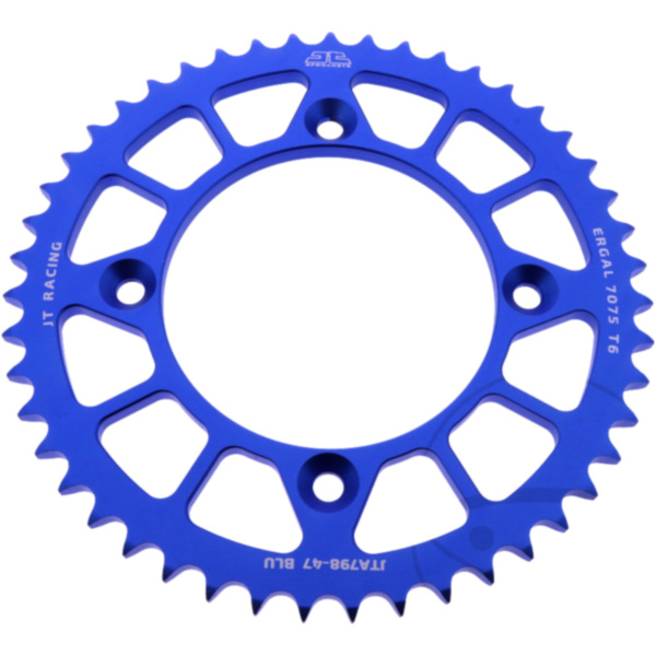 Alu-Kettenrad 47Z Teilung 428 blau JT Innendurchmesser 100 Lochkreis 120