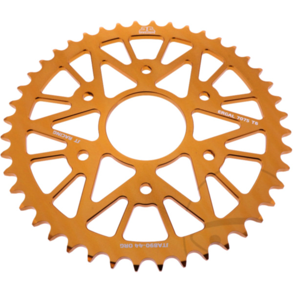 Alu-Kettenrad 44Z Teilung 520 orange Innendurchmesser 063 Lochkreis 110