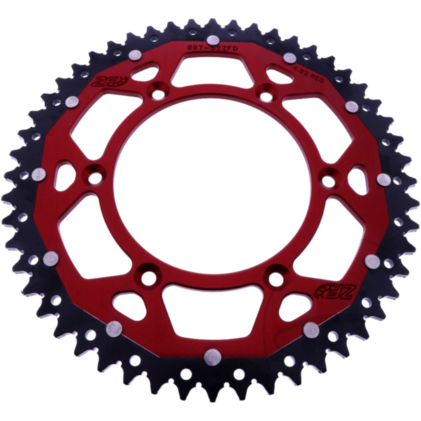 Kettenrad Dual 52Z Teilung 520 rot ZF Innendurchmesser 125 Lochkreis 150