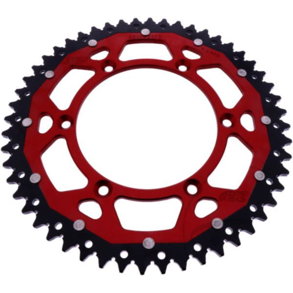 Kettenrad Dual 52Z Teilung 520 rot ZF Innendurchmesser 130 Lochkreis 150