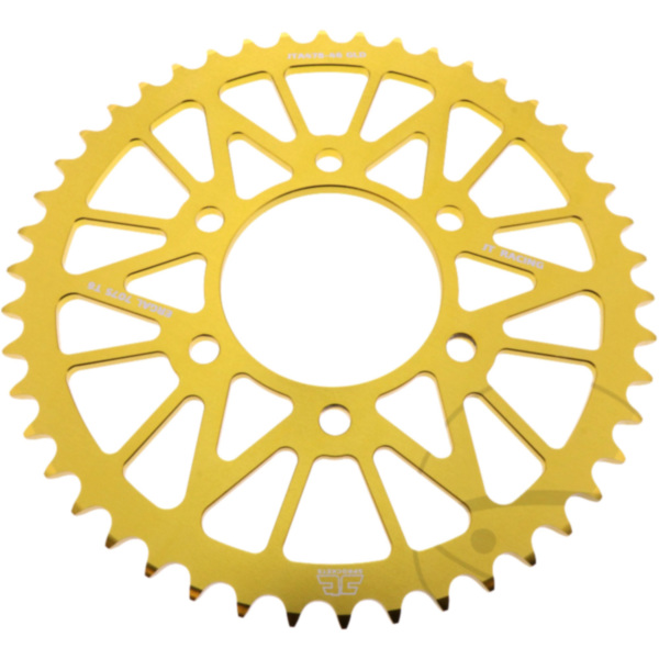 Alu-Kettenrad 46Z Teilung 520 gold JT Innendurchmesser 080 Lochkreis 104