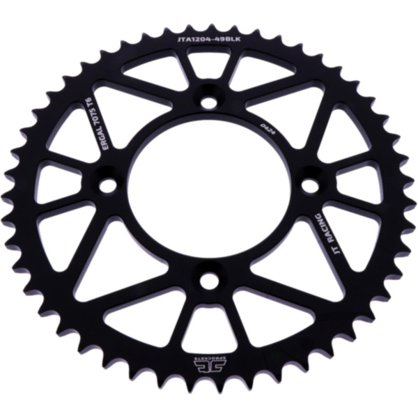 REAR SPROCKET ALUMINIUM 49 TOOTH PITCH 428 BLACK