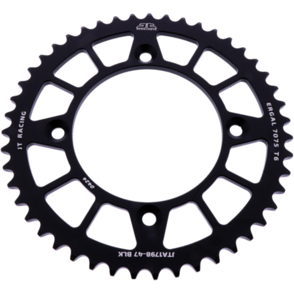 REAR SPROCKET ALUMINIUM 47 TOOTH PITCH 420 BLACK
