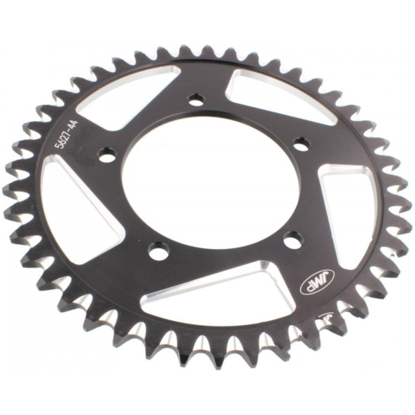 Alu- sprocket 44Z Pitch 525 black fitting for Aprilia Tuono ABS APRC 1000 TYB02/TYB03 2013, 170 PS, 125 kw