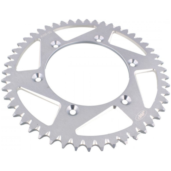 Alu- sprocket 50Z Pitch 520 silver fitting for Aprilia SXV  450 VSH00 2007, 55/34 PS, 41/25 kw