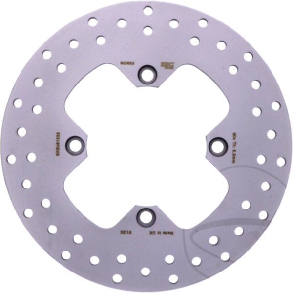 Brake disc ebc MD663 fitting for Triumph Tiger  800 A08 2011, 95/48 PS, 70/35 kw