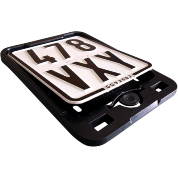 license plate  CLICK reinforced black fitting for Aprilia Scarabeo  50 TGB00 2007, 