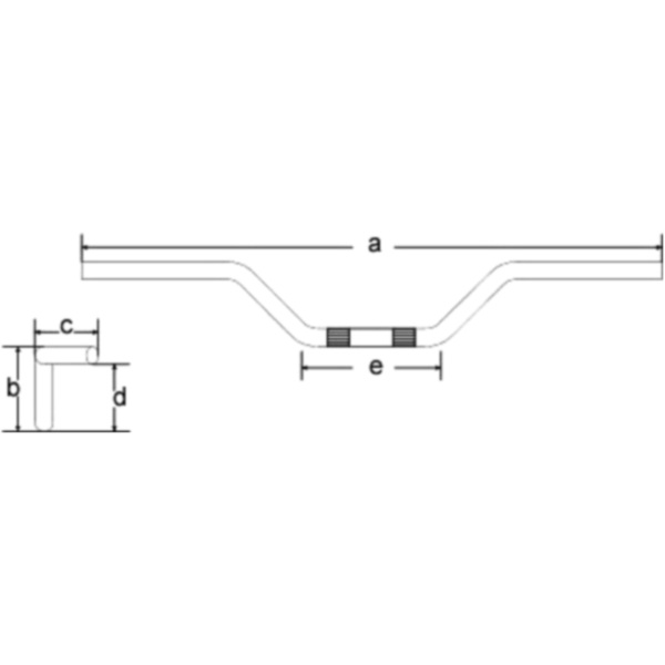 Steel handlebar 22mm MCL124SS_2