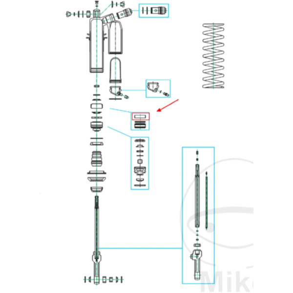 Piston ring for suspension unit_2