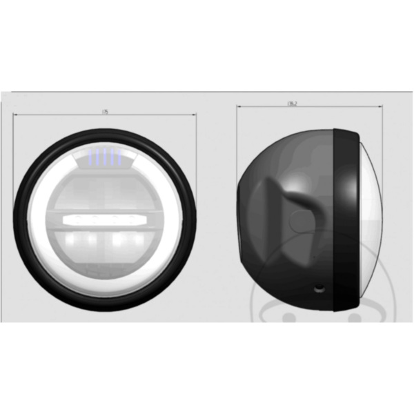 Scheinwerfer LED 6 1/2 Zoll schwarz_1