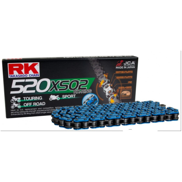 Motorradkette RK X-Ringkette BL520XSO2/116 passend für Beta RR Racing 125 ZD3EA00C 2019, 