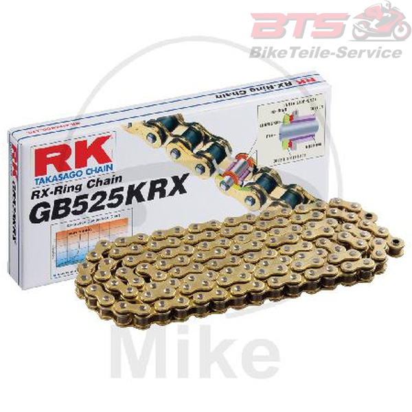 RK X-RING GB525KRX/118 fitting for KTM Super Enduro  950  2007, 98 PS, 72 kw