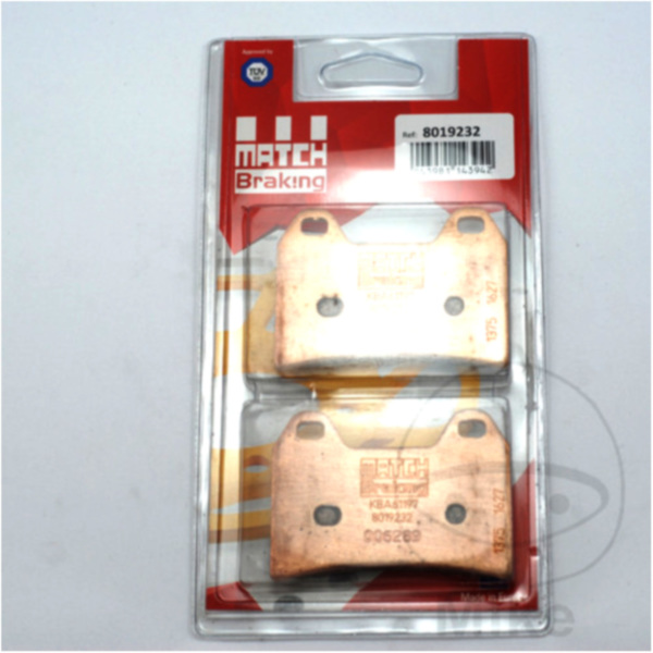Brake pads sintered match braking 1137572_1
