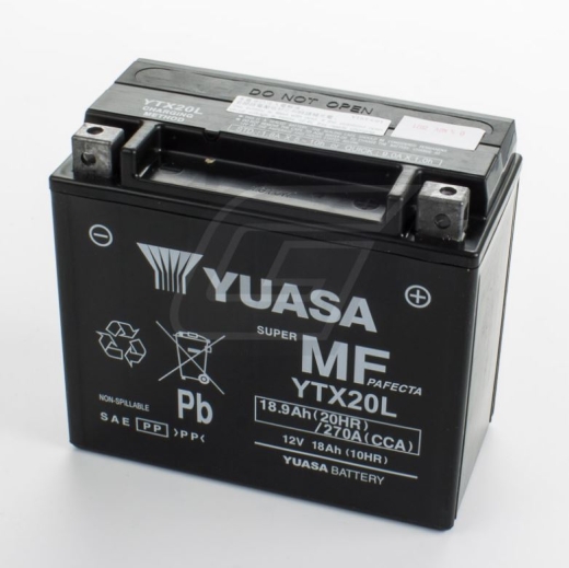 YTX20L (Vergl. YTX20L-BS) 12V/18AH DIN51891 SLA-Batterie 175x87x155mm