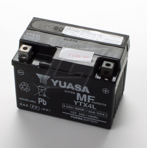 YTX4L (compare YTX4L-BS / YT4L-BS) 12V/3,2AH DIN50314 SLA battery