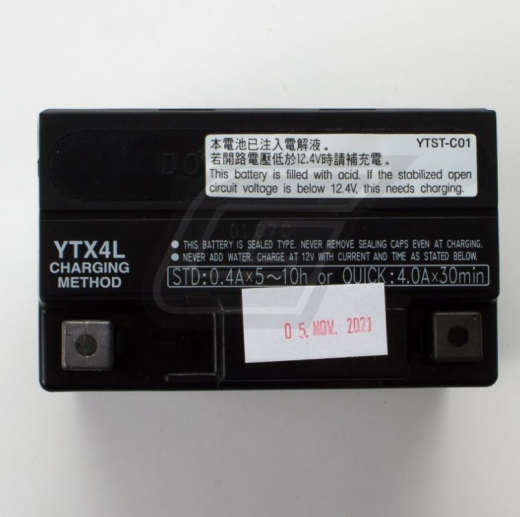 YTX4L (compare YTX4L-BS / YT4L-BS) 12V/3,2AH DIN50314 SLA battery