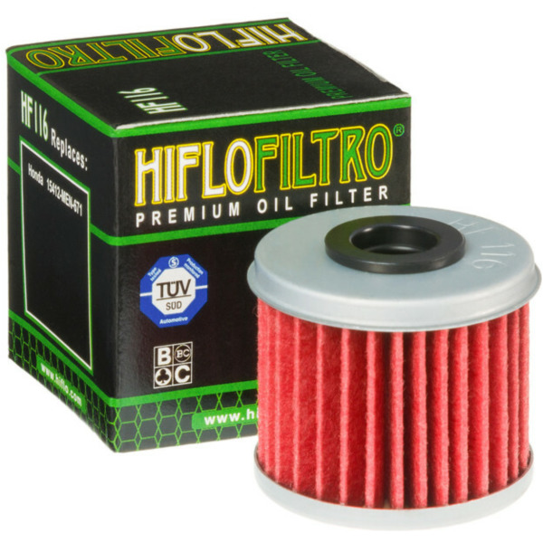 HIFLOFILTRO Oil Filter - HF116 for Honda, Husqvarna, Montesa