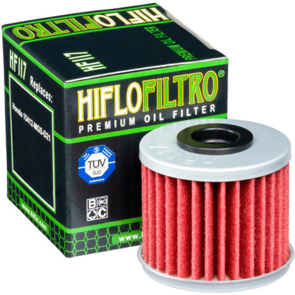 HIFLOFILTRO Oil Filter - HF117 for: Honda for CMX1100REBEL, CRF1000LAFRICATWIN, CRF1100LAFRICATWIN