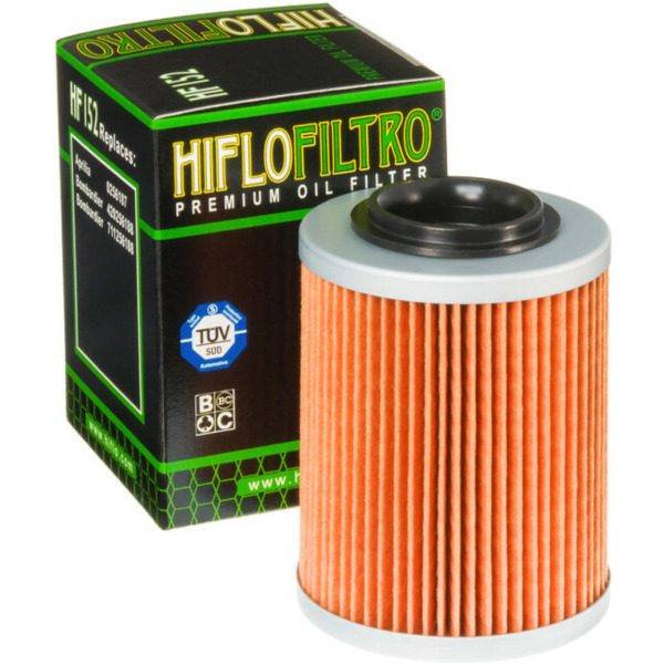 HIFLOFILTRO Oil Filter - HF152 for CAN AM COMMANDER1000, COMMANDER1000R, COMMANDER800 for: Aprilia ETV1000CAPONORD, RST1000FUTURA, RSV1000