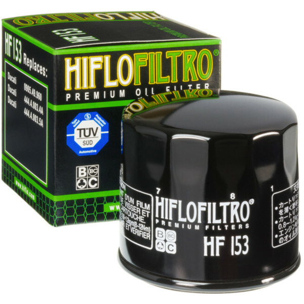 HIFLOFILTRO Oil Filter - HF153 for Ducati 1000MONSTER, 1000MULTISTRADA, 1000SSSUPERSPORT Cagiva ELEFANT750, ELEFANT900, GRANCANYON900