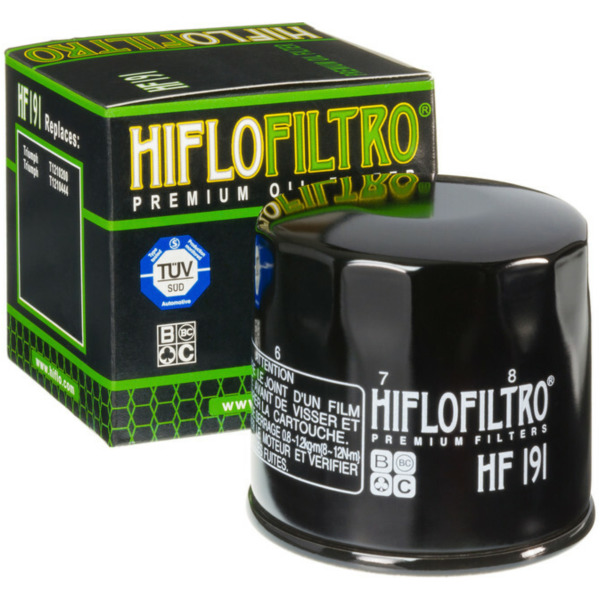 HIFLOFILTRO Oil Filter - HF191 for Triumph BONNEVILLE800, BONNEVILLE800AMERICA, DAYTONA600 Peugeot METROPOLIS4004T