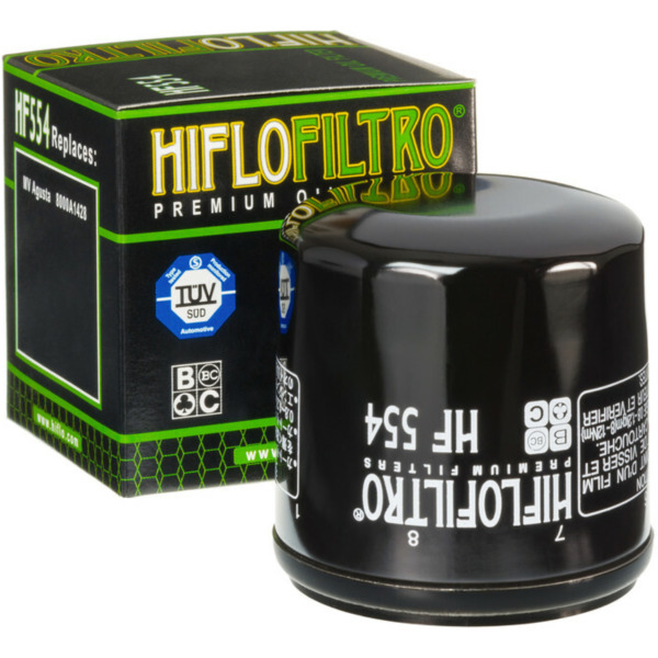HIFLOFILTRO Oil Filter - HF554 for: MV Agusta for BRUTALE1078RR, BRUTALE750, BRUTALE910