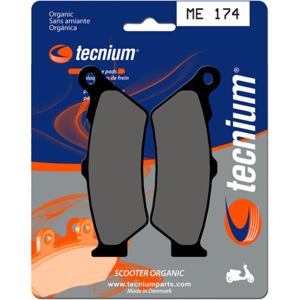 TECNIUM Scooter Organische Bremsbeläge - ME174 für Aprilia, BMW, Malaguti passend für BMW C1  125 C1 2000, 15 PS, 11 kw